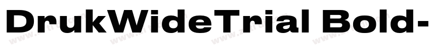 DrukWideTrial Bold字体转换